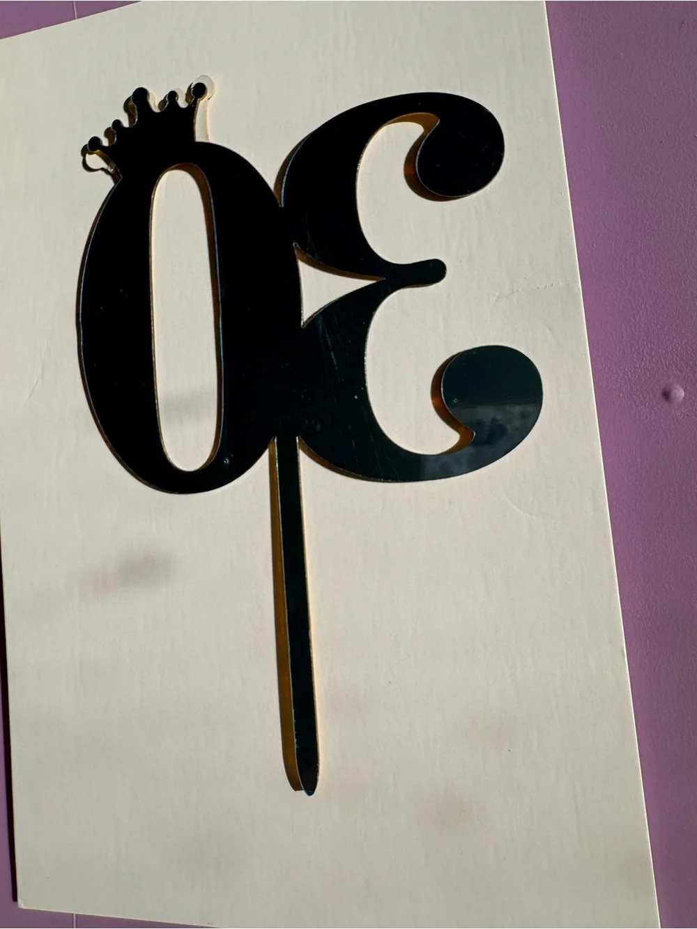 Gold 30 Cake Topper - Party Decoration